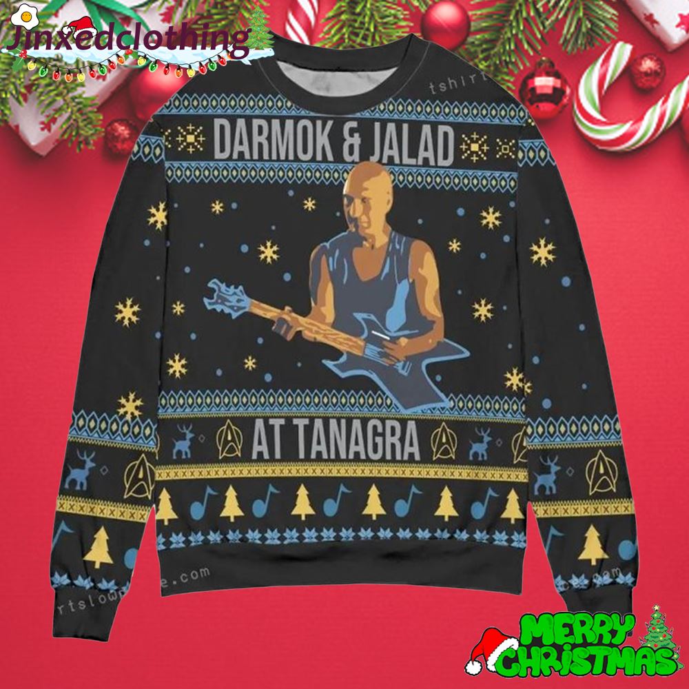 Star Trek Darmok And Jalad At Tanagra Snowflake Christmas Ugly Sweater 